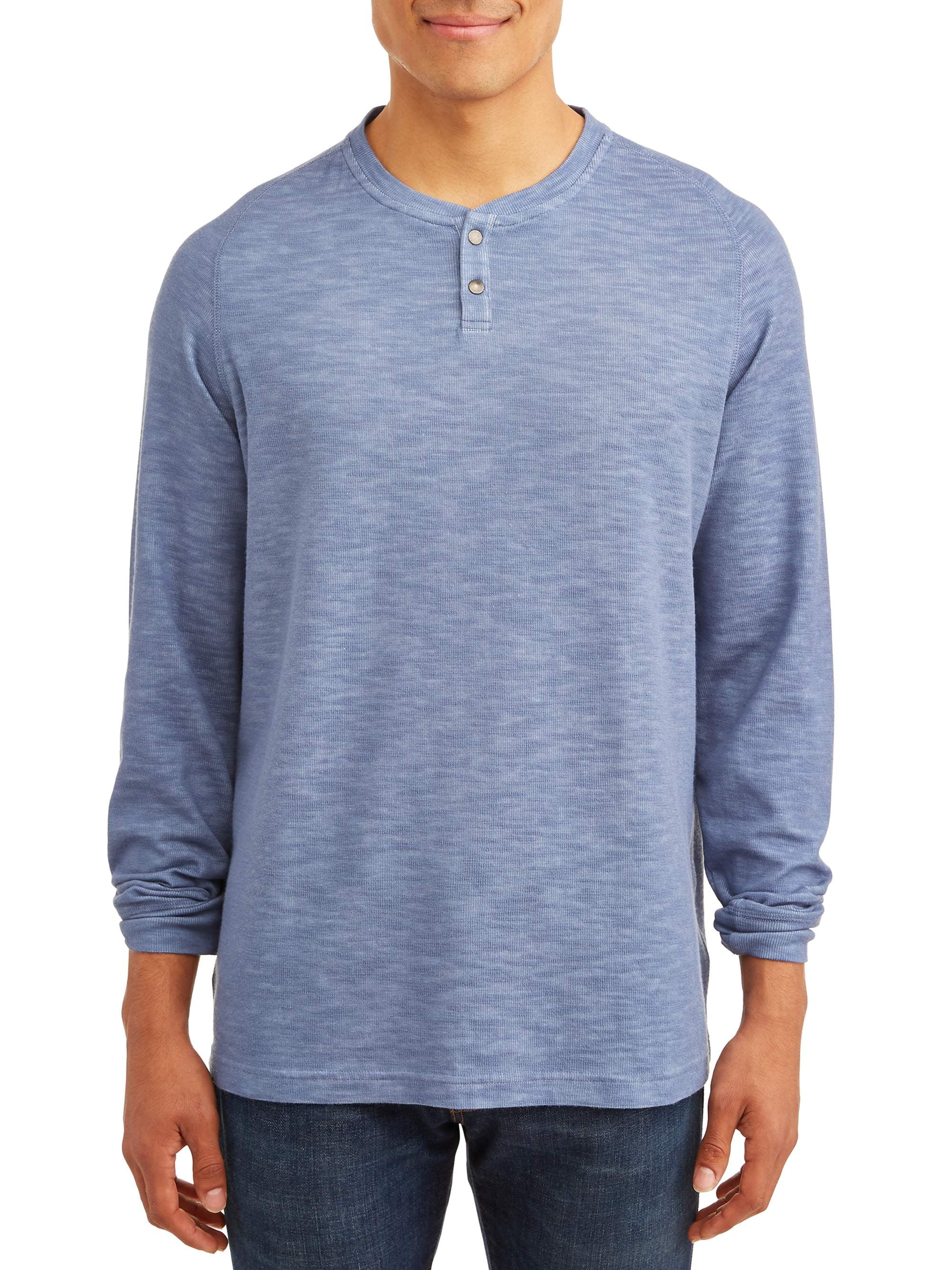 George Men's Long Sleeve Thermal Henley - Walmart.com
