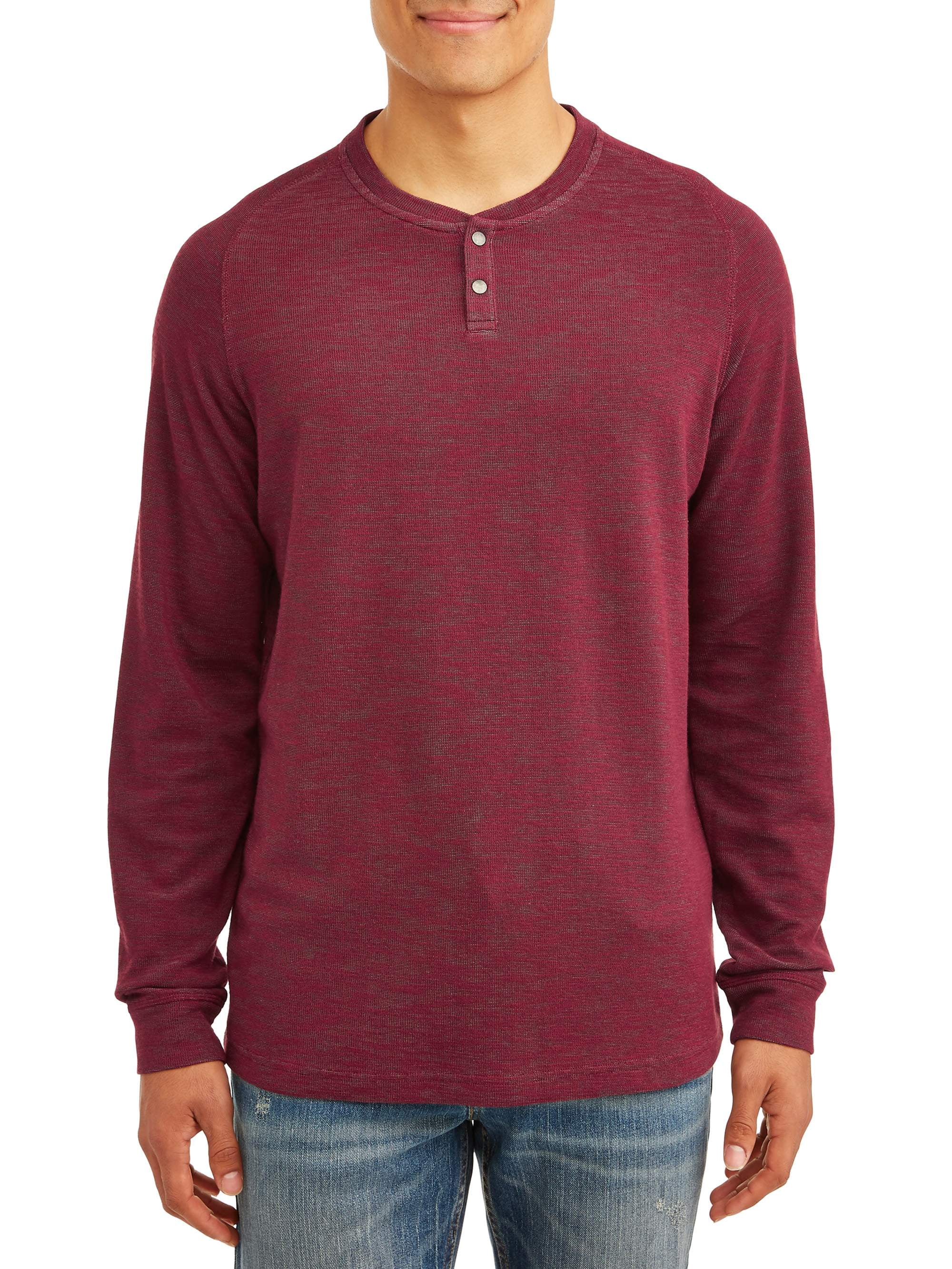 George Men's Long Sleeve Thermal Henley - Walmart.com