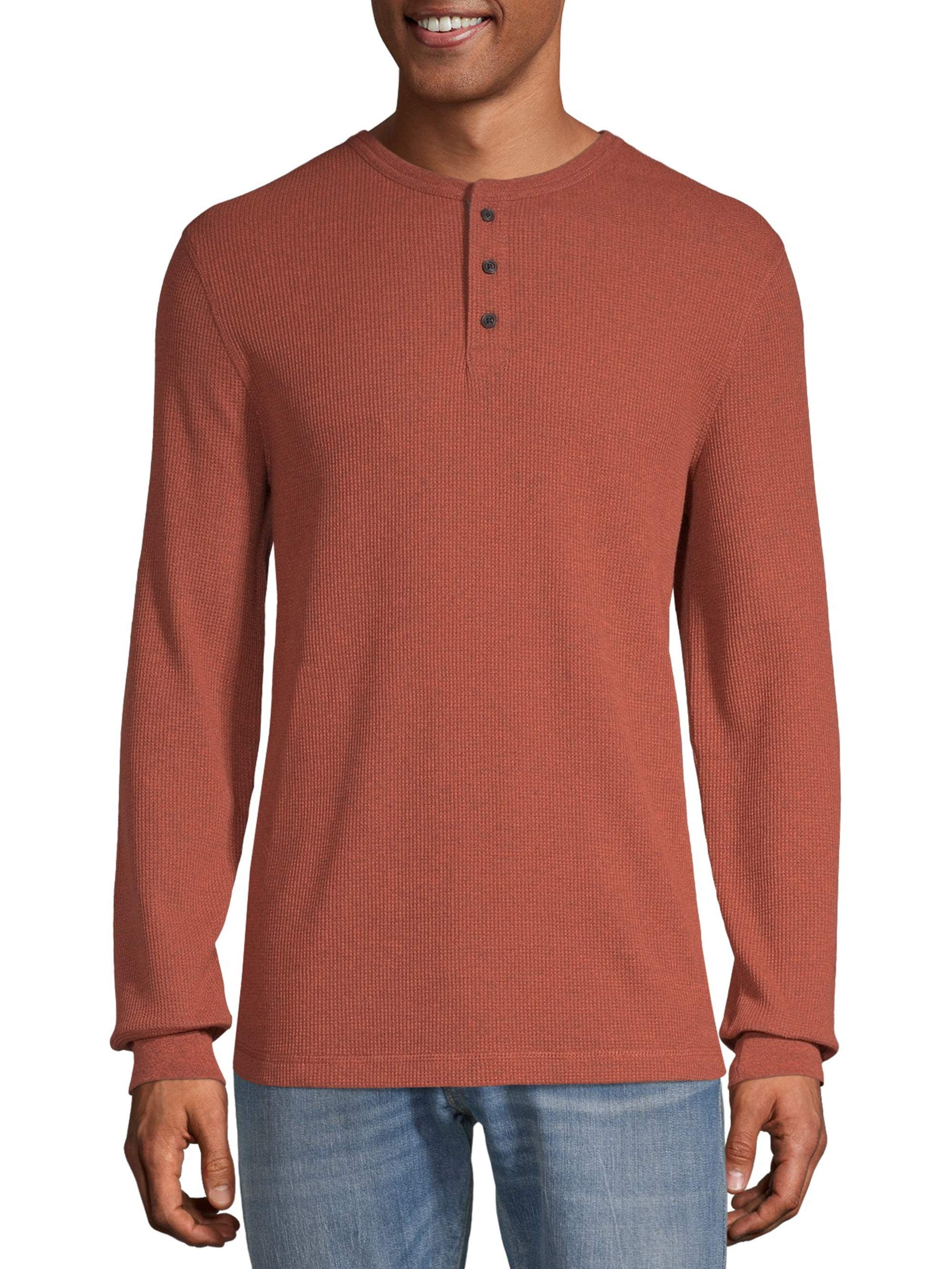 George Men's Long Sleeve Thermal Henley - Walmart.com