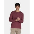 thumbnail image 1 of George Men’s & Big Men’s Thermal Henley Shirt with Long Sleeves, Sizes XS-3XLT, 1 of 5
