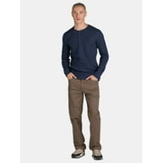 George Men’s & Big Men’s Thermal Henley Shirt with Long Sleeves, Sizes XS-3XLT