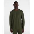 thumbnail image 1 of George Men's Waffle Knit Sleep Tee with Long Sleeves, Sizes XS-3XL, 1 of 5