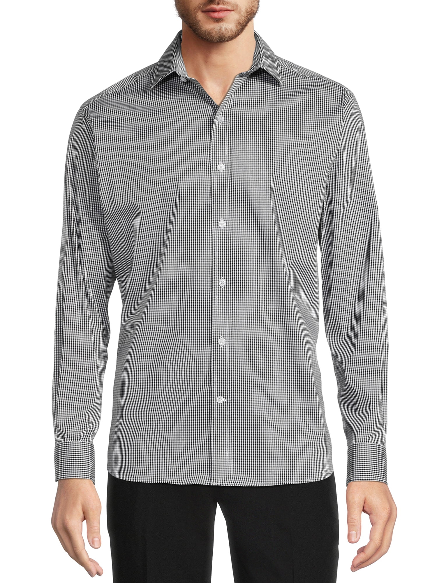 George Men's Modern Fit Dress Shirt - Walmart.com