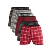 George Men's Moisture-Wicking Stretch Woven Boxers, 6-Pack, Sizes S-2XL