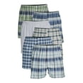 thumbnail image 1 of George Men's Moisture-Wicking Stretch Woven Boxers, 6-Pack, Sizes S-3XL, 1 of 4