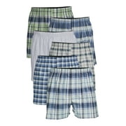 George Mens Moisture-Wicking Stretch Woven Boxers, 6-Pack, Sizes S-3XL