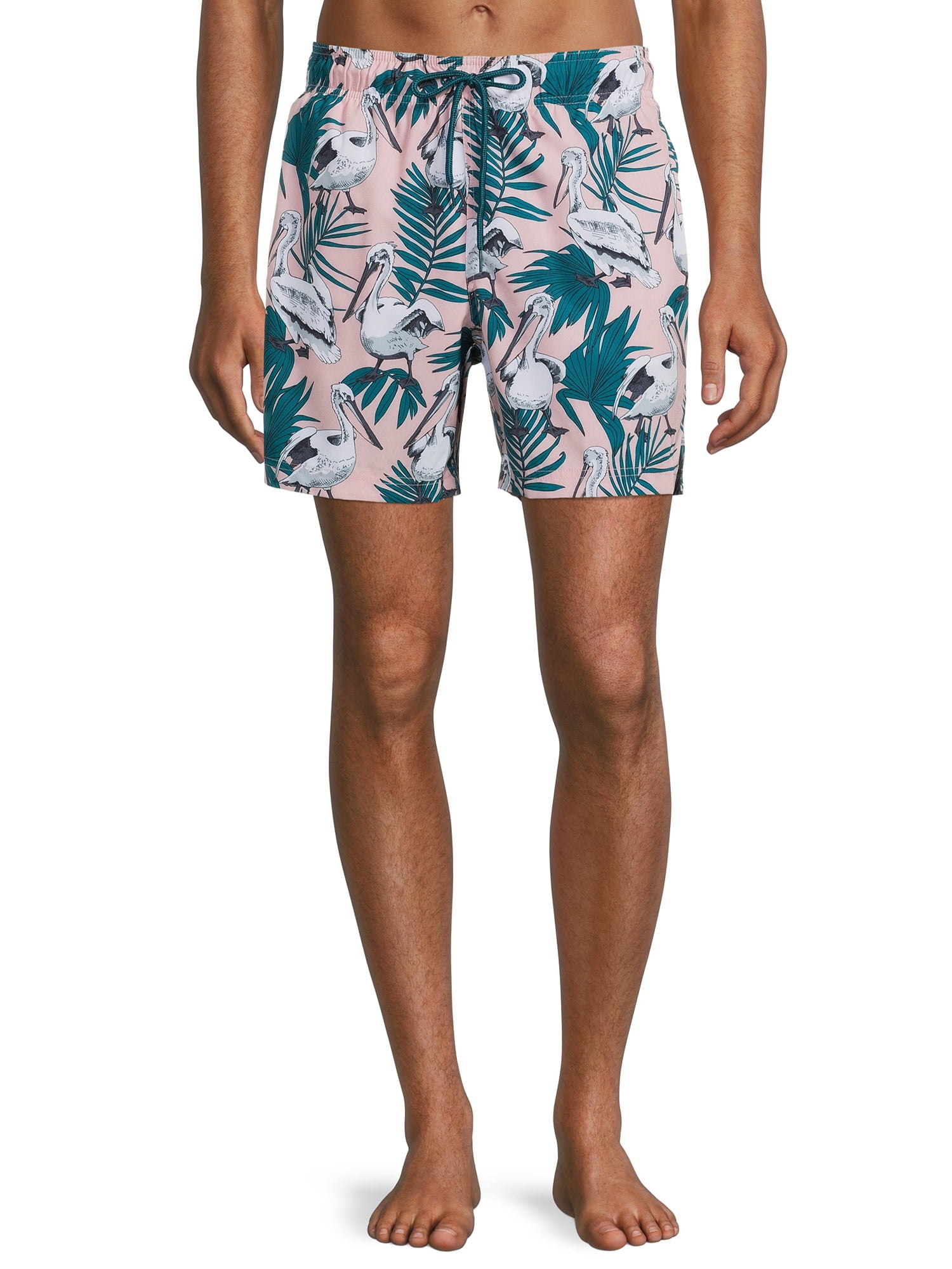 Men's Novelty Print 6" Swim Trunks with Stretch