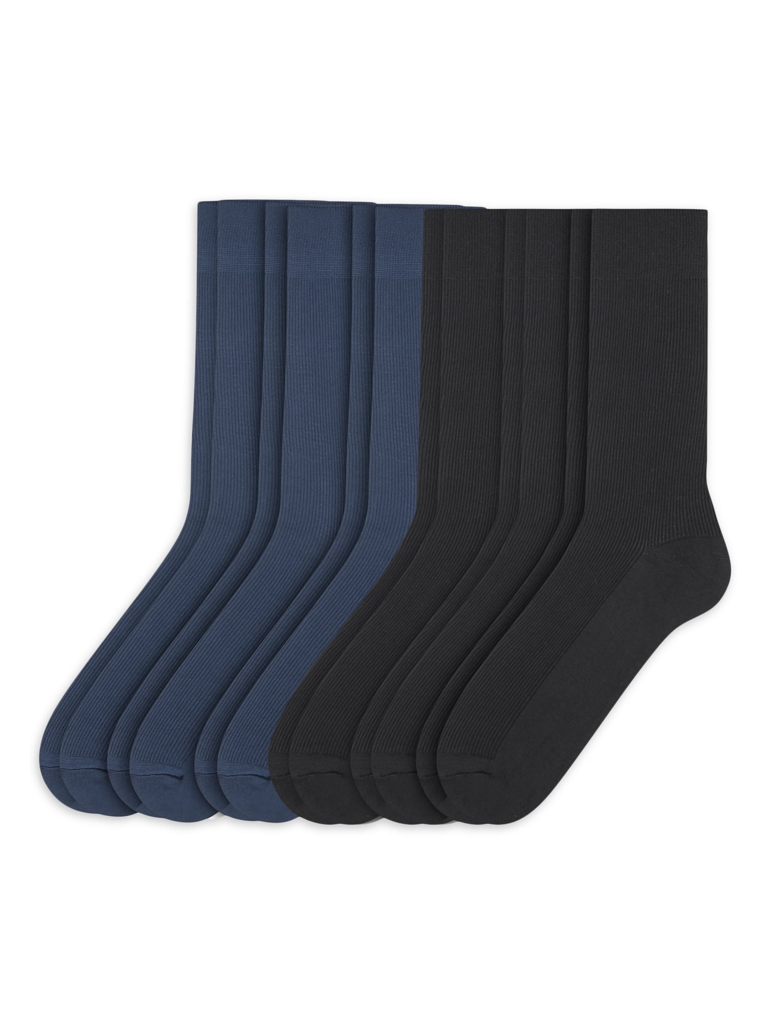 Men's Nylon Crew Socks, 6 Pack
