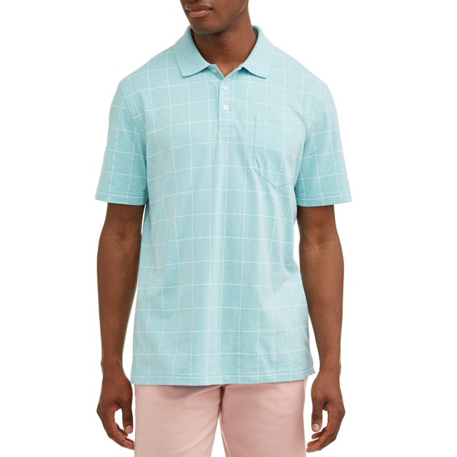 Men's Pattern Jersey Polo Shirt