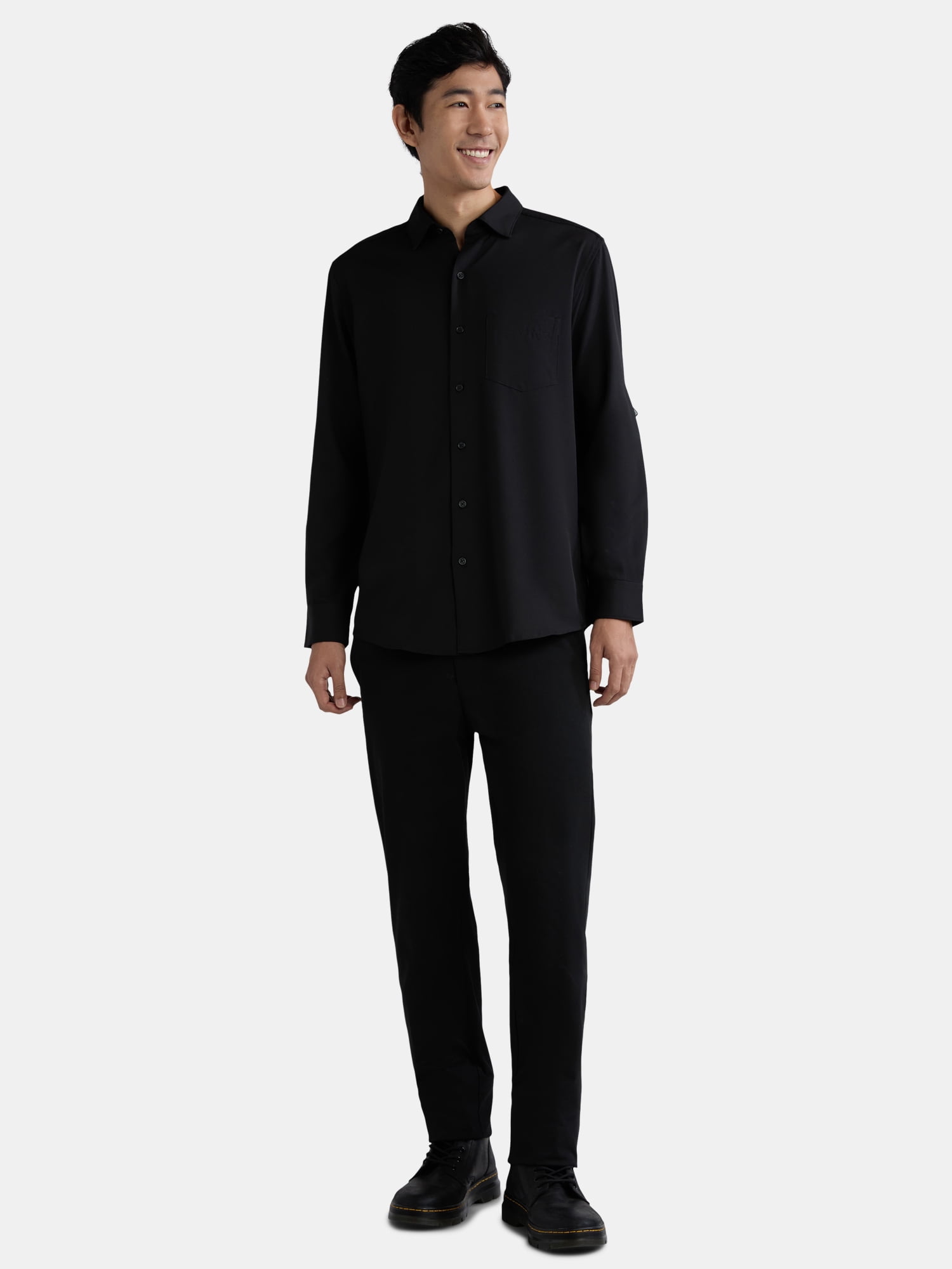 Dancing Skies Men's Long Sleeve Dress Shirt