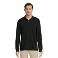 Find Your Perfect Men's Pique Polo Shirt with Long Sleeves, Sizes S3XL