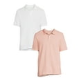 Men's Pique Polo Shirts, 2Pack