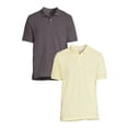 Men's Pique Polo Shirts, 2Pack