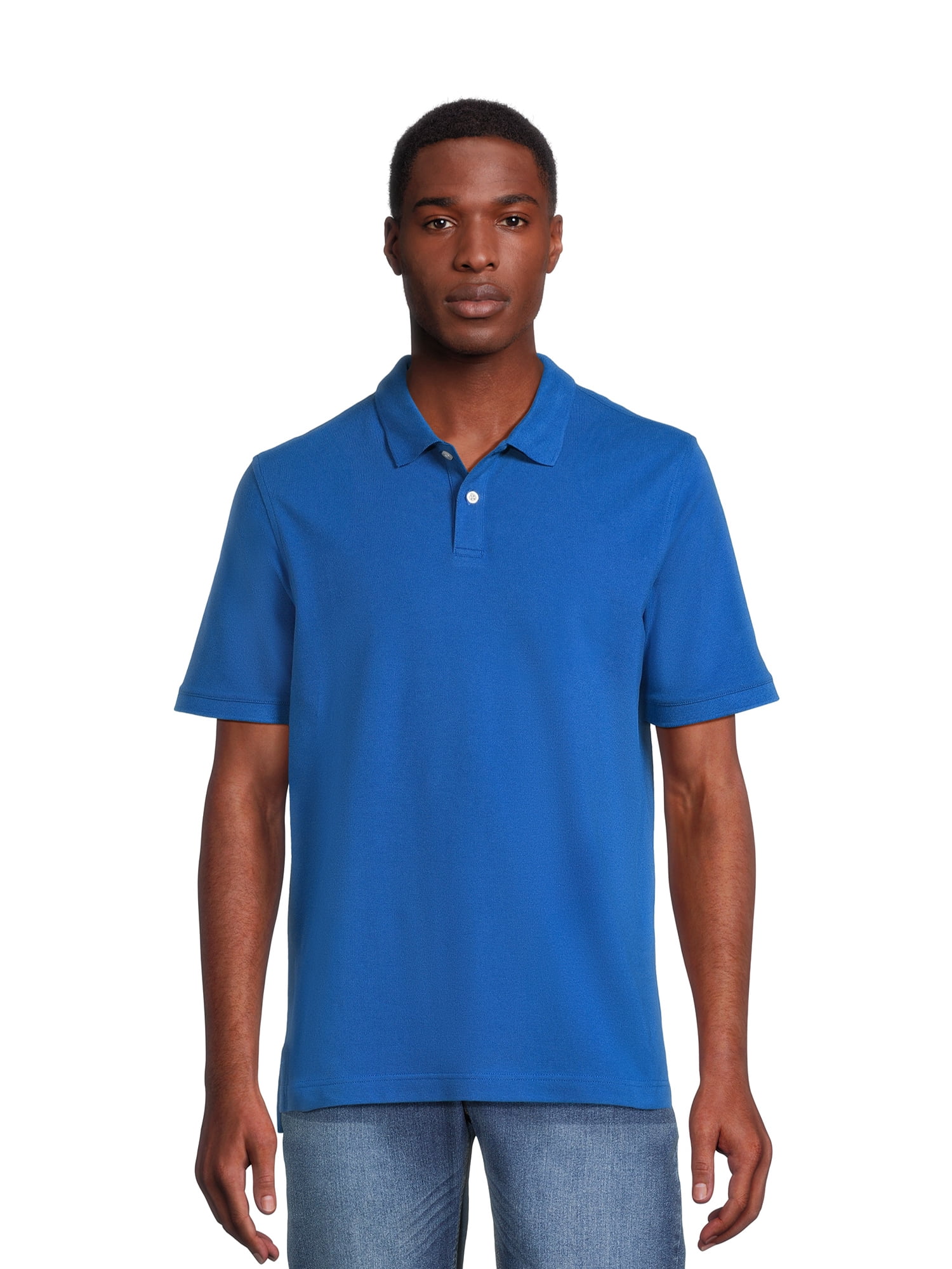 Men's Pique Polo Shirts with Short Sleeves, Sizes S3XL