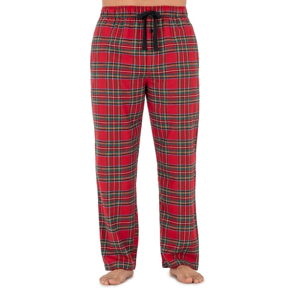George Men's Plaid Woven Flannel Sleep Pants