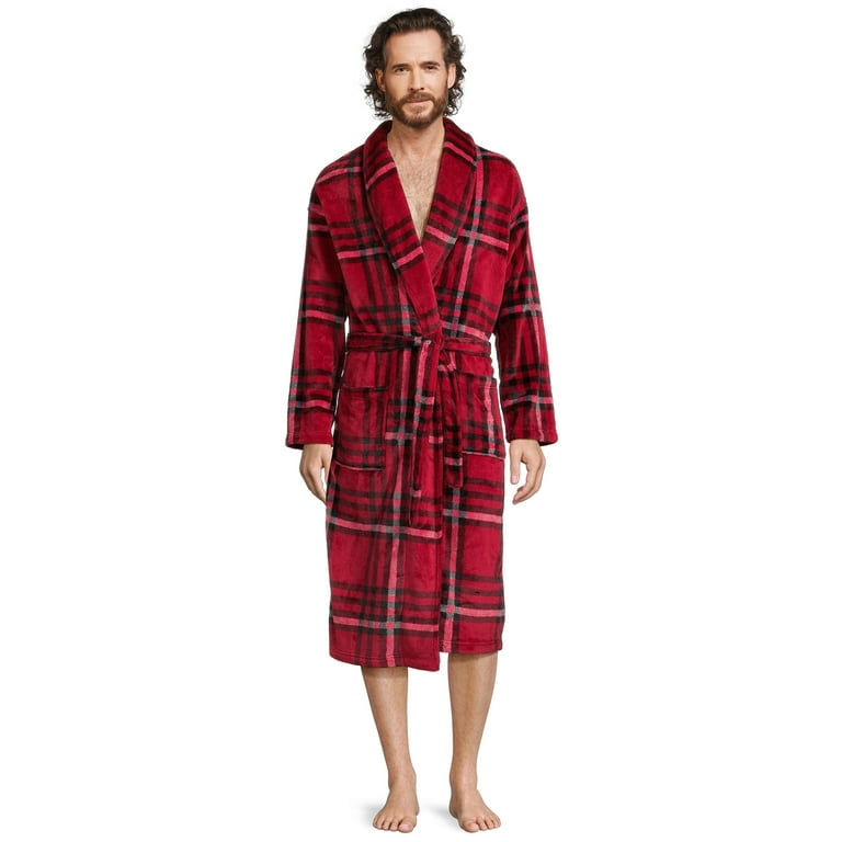 George Men s Plush Shawl Collar Robe Sizes S M 2XL Walmart
