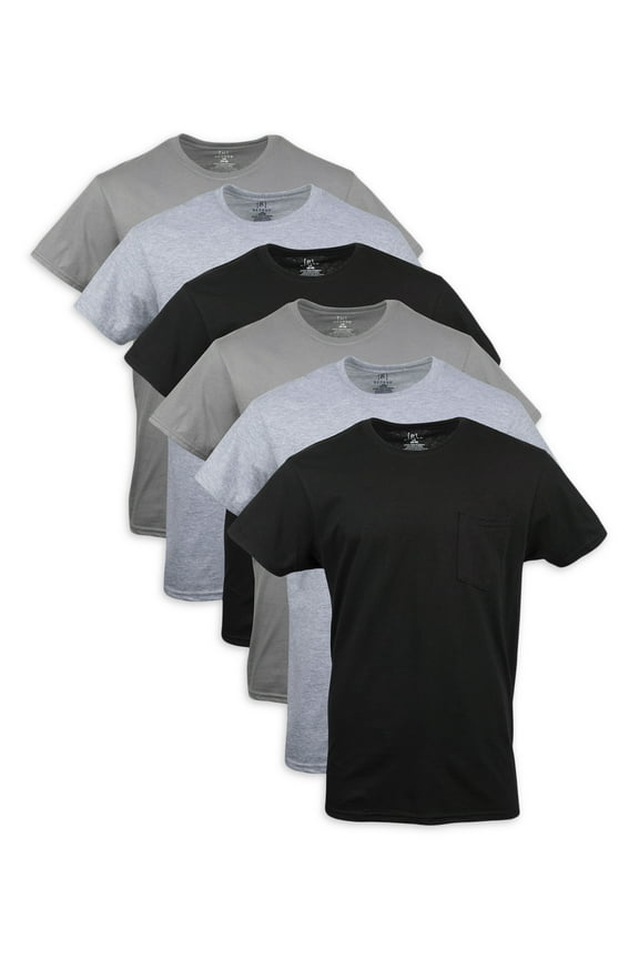 Men's Pocket T-Shirts, 6-Pack
