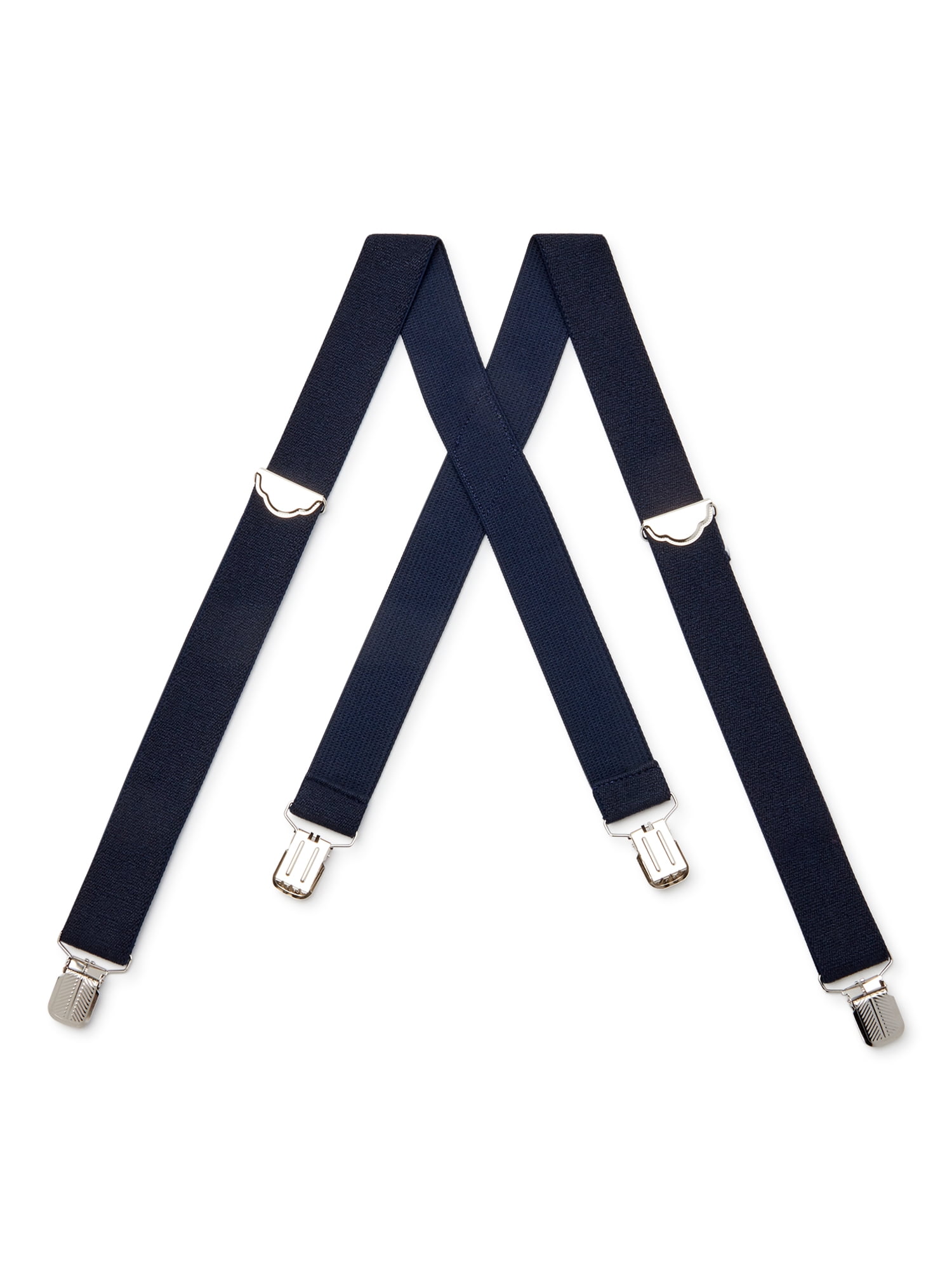 George Men's Polyester Terry Suspenders, Navy, One Size