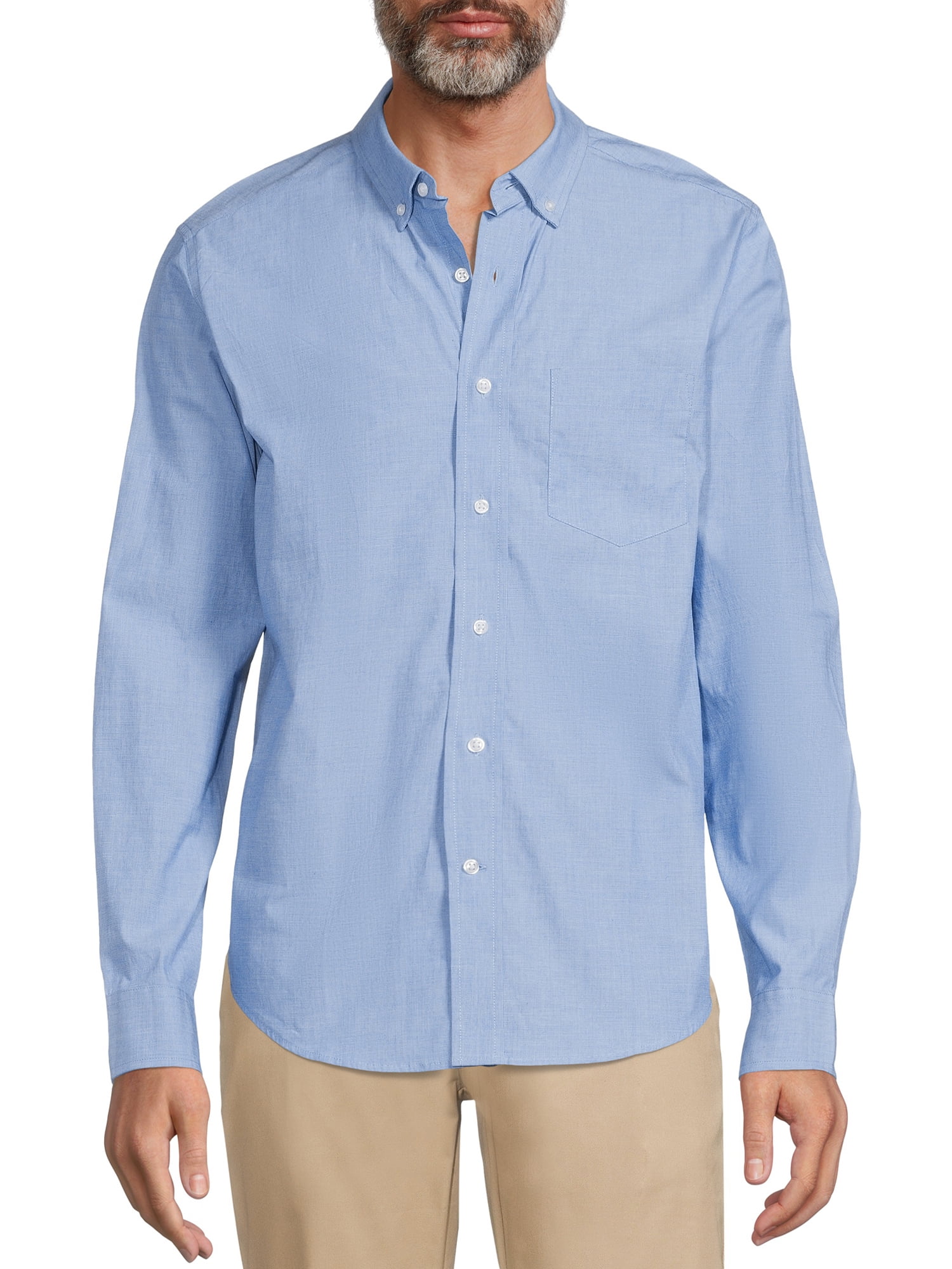 George Men’s Poplin Shirt with Long Sleeves