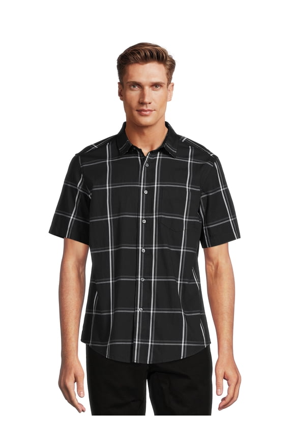 Men’s Poplin Shirt with Short Sleeves
