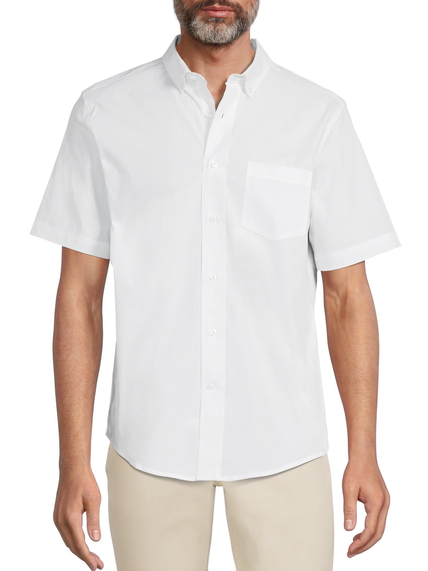 George Men’s Poplin Shirt with Short Sleeves