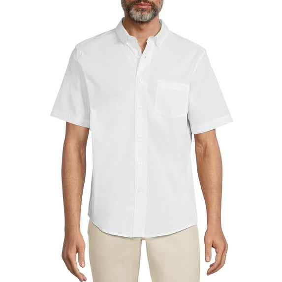 George Men’s Poplin Shirt with Short Sleeves