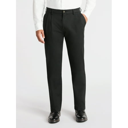 George Big Men's Premium Pleated Regular Fit Khaki Pants