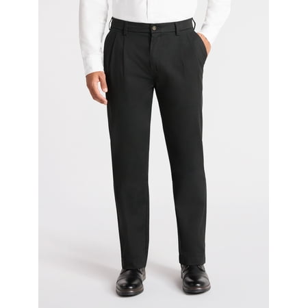 George Big Men's Premium Pleated Regular Fit Khaki Pants