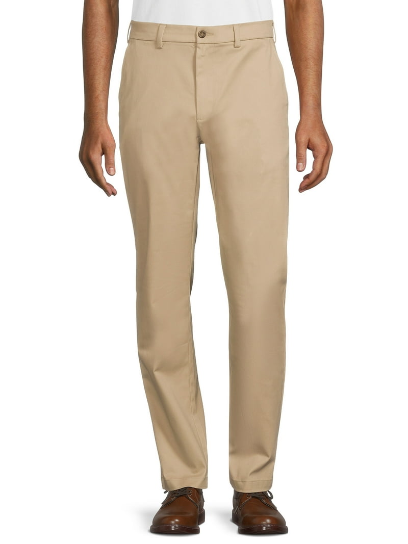 George Men's & Big Men's Premium Straight Leg Khaki Pants