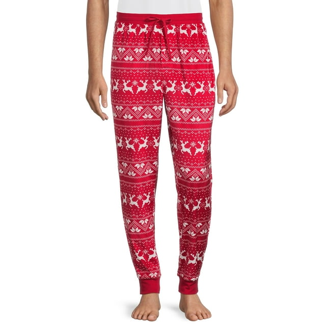 Men's Print Knit Sleep Joggers, Sizes S3XL