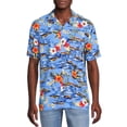 thumbnail image 1 of George Men's Printed Button Front Shirt with Short Sleeves, 1 of 5
