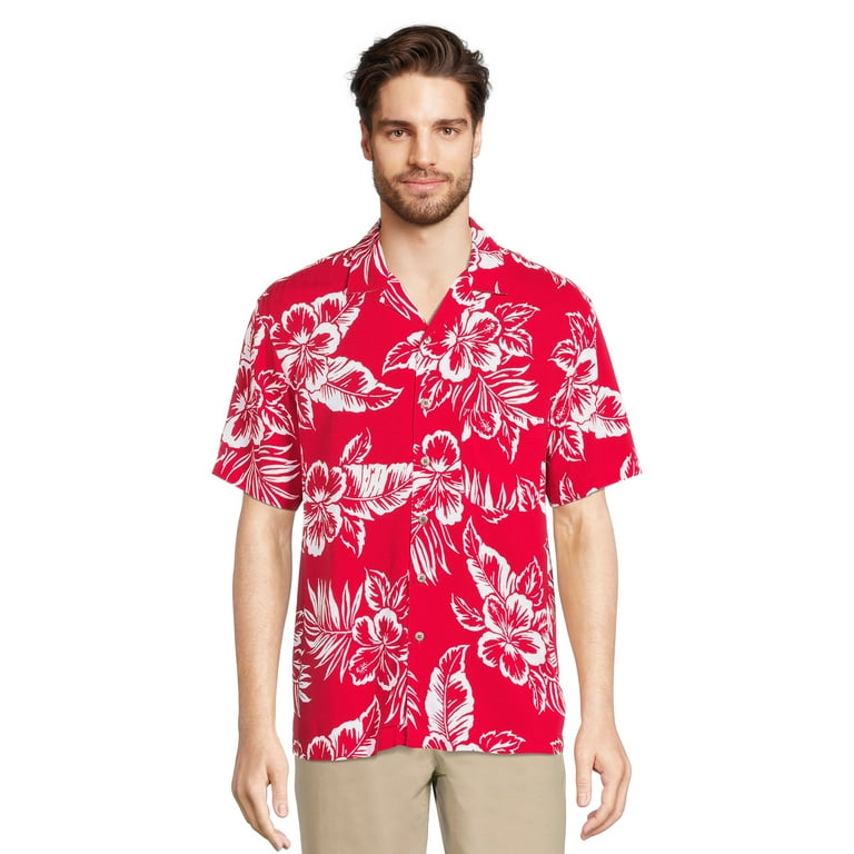 Men's short sleeve hotsell button down print shirts