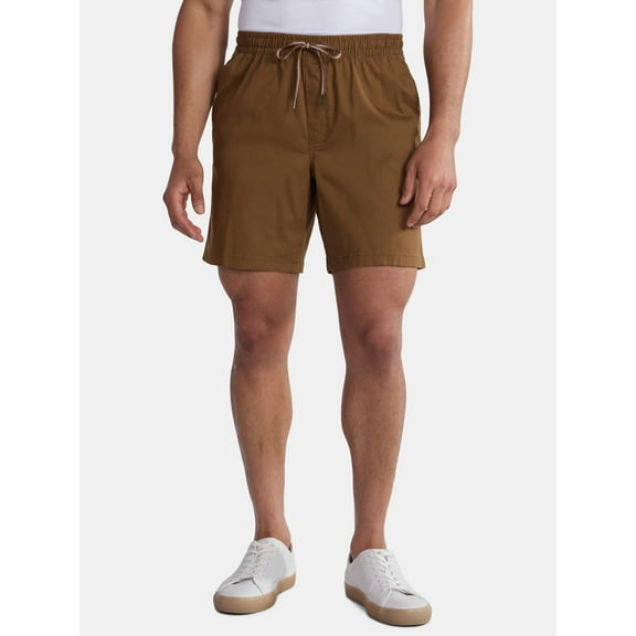 George Men's and Big Men's Pull On Shorts, 8" Inseam, Sizes S-3XL