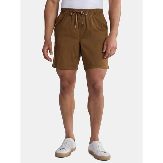George Men's and Big Men's Pull On Shorts, 8" Inseam, Sizes S-3XL