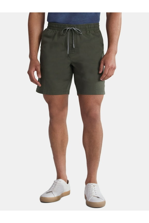 Men's and Big Men's Pull On Shorts, 8" Inseam, Sizes S-3XL