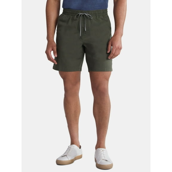 George Men's and Big Men's Pull On Shorts, 8" Inseam, Sizes S-3XL