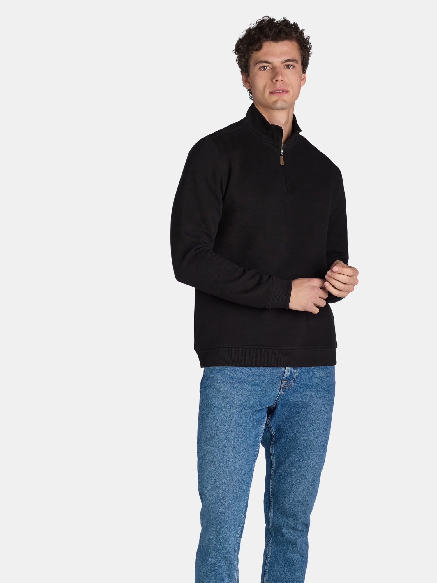 George Men's and Big Men's Quarter Zip Pullover, Sizes S-3XL