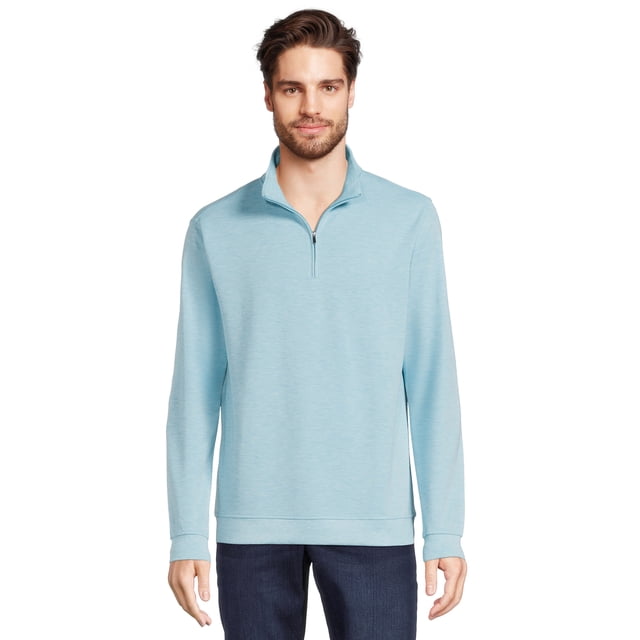 George Men's Quarter Zip Pullover - Walmart Business Supplies