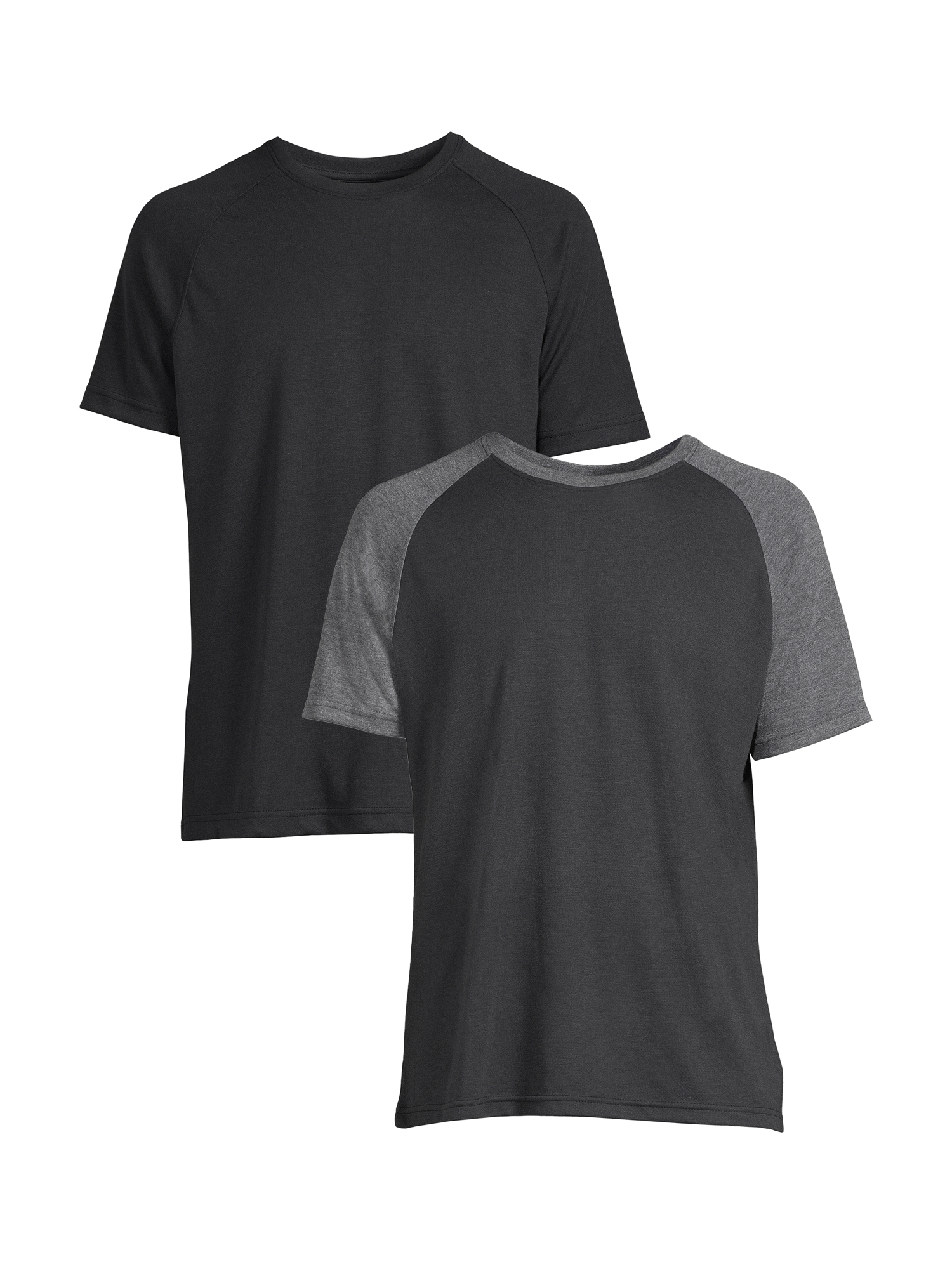 George Men's Raglan Tee with Short Sleeves, 2-Pack - Walmart.com