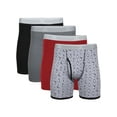 thumbnail image 1 of George Men's Regular Leg Boxer Briefs, 4-Pack, Sizes S- XL, 1 of 7
