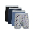 thumbnail image 1 of George Men's Regular Leg Boxer Briefs, 4-Pack, Sizes S- XL, 1 of 6