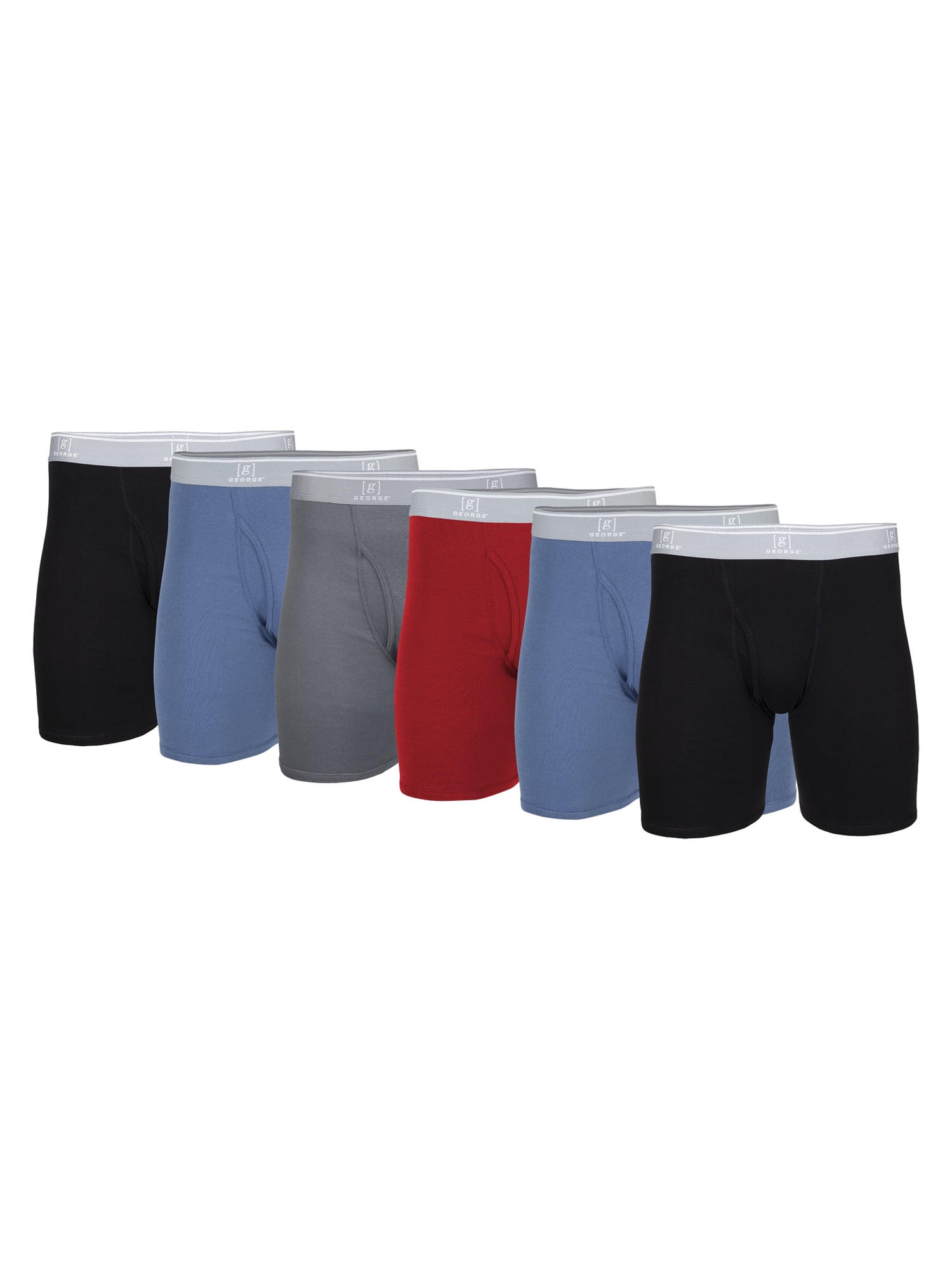 INNERSY Men's Boxer Briefs Cotton Stretchy Underwear 7 Pack