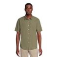 thumbnail image 1 of George Men's Seersucker Button Up Shirt with Short Sleeves, 1 of 6