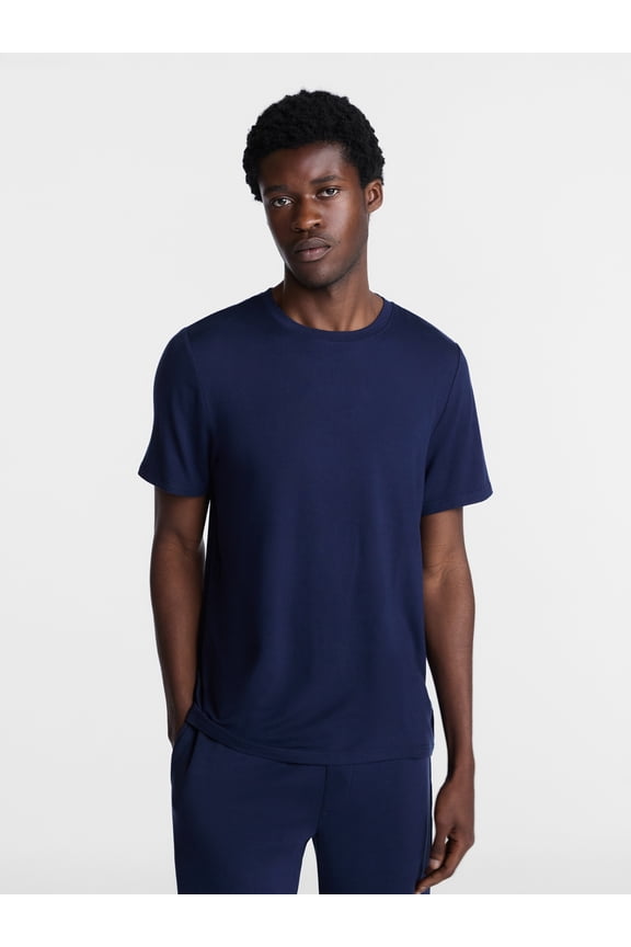 Men's Short Sleeve Knit Sleep Tee, Sizes XS-3XL