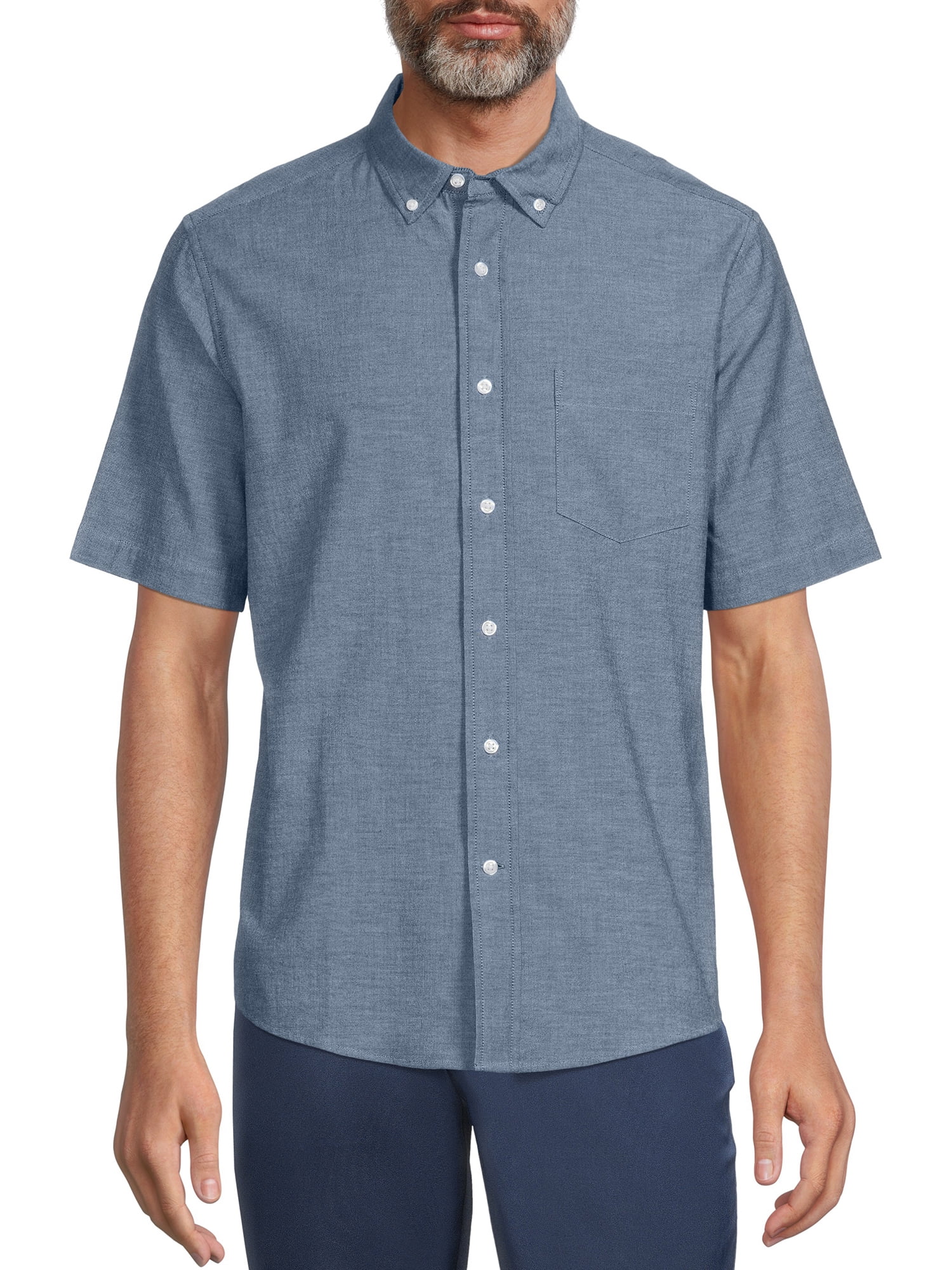 Men's Hawaiian Shirt - Allover Flower Print Aloha Shirt For Beach & Casual Wear