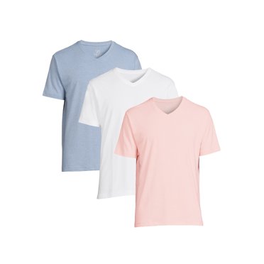 George Men's V-Neck T-shirts, 6-Pack - Walmart.com