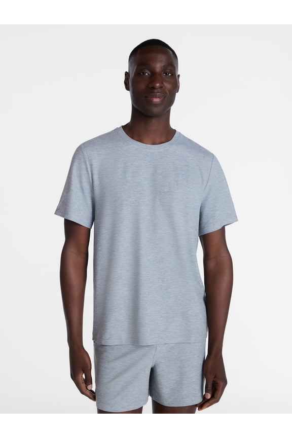 Men's Waffle Knit Sleep Tee with Short Sleeves, Sizes XS-3XL