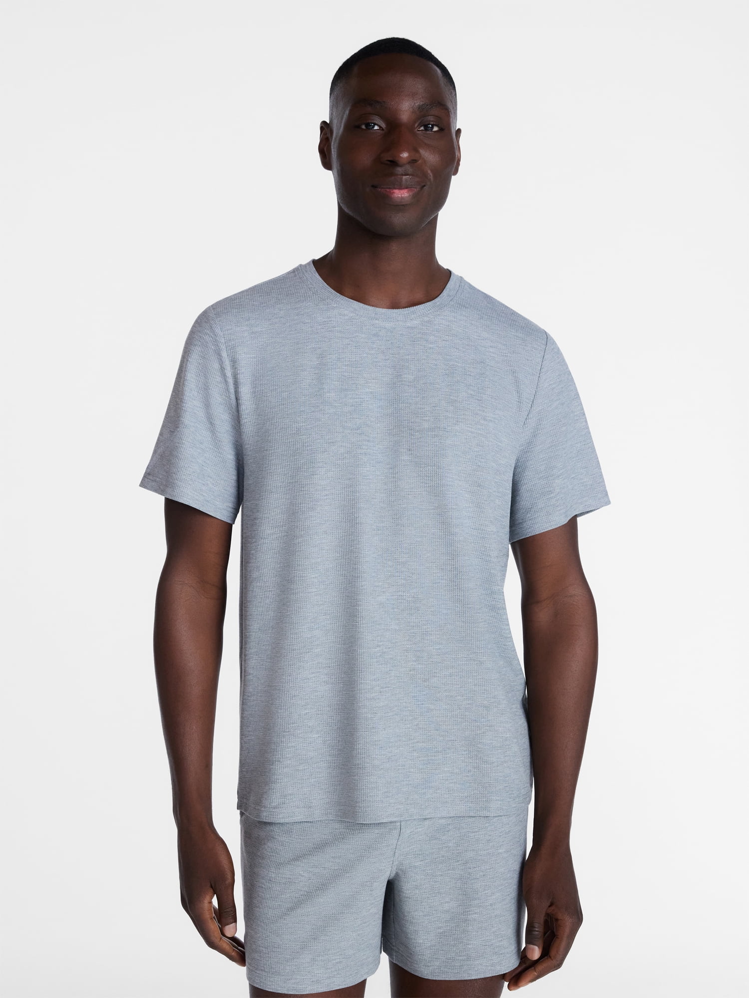 George Men's Waffle Knit Sleep Tee with Short Sleeves, Sizes XS-3XL
