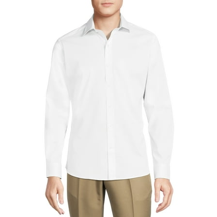 George Men's Slim Fit Dress Shirt