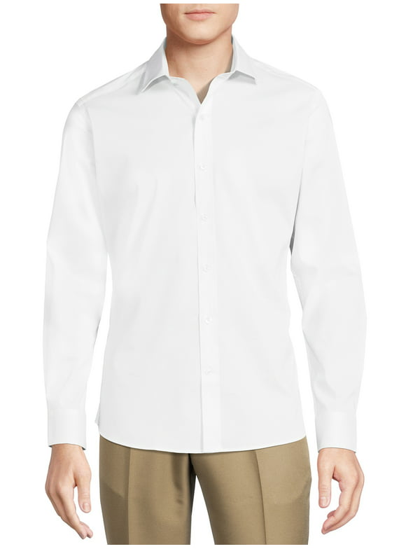 George Men's Slim Fit Dress Shirt